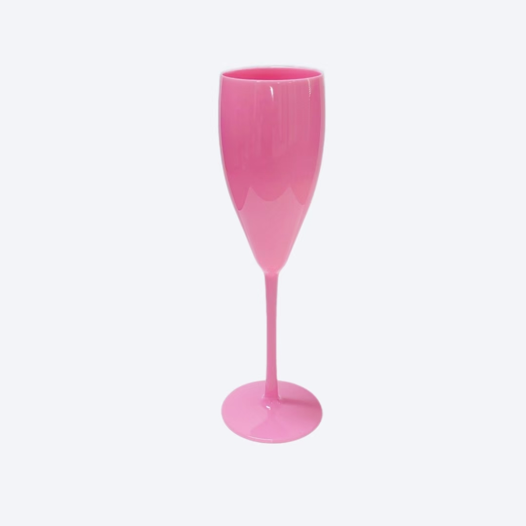 PP high-stem wine glass in pink 01